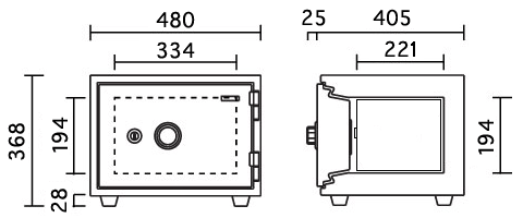 B-KS-20SD 寸法図 詳細