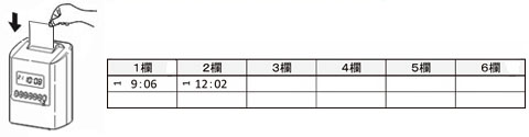 打刻のみ 外出