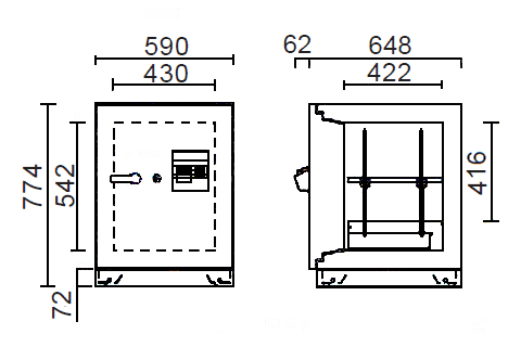BS51-2VE 寸法図 詳細
