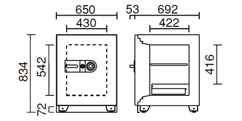 BSX51-3DKS 寸法図 詳細