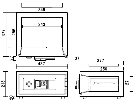 CPS-30IC 寸法図 詳細