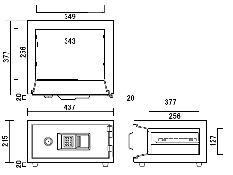 CPS-30T 寸法図 詳細