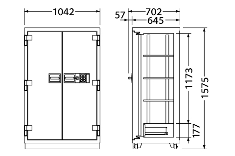 CS-52E 寸法図 詳細