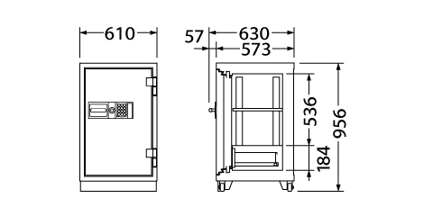 CS-91E 寸法図 詳細