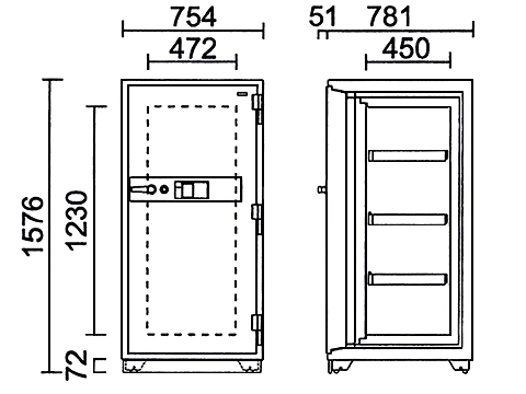 DS-3300XFPE 寸法図 詳細