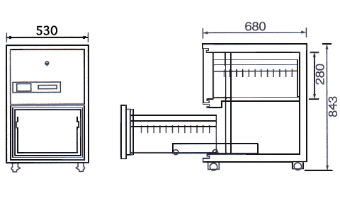 DSF680-2K 寸法図 詳細