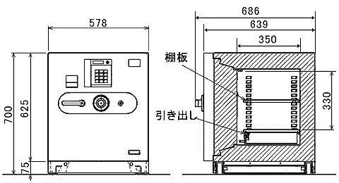 FAC-06C 寸法図 詳細