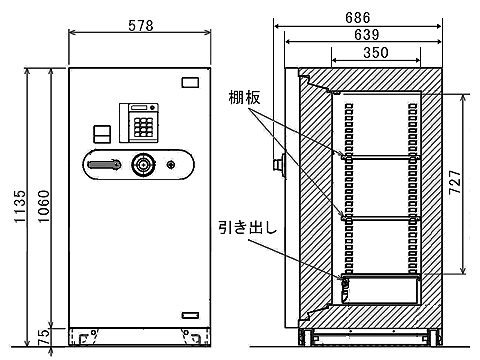 FAC-12C 寸法図 詳細