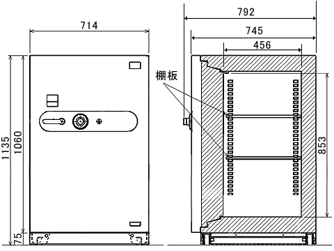 FAC-21 寸法図 詳細