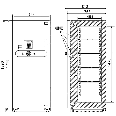 FAC-36C 寸法図 詳細