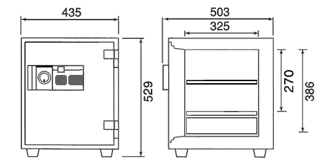 FP52-DX 寸法図 詳細