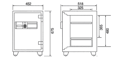 FP68-DX 寸法図 詳細