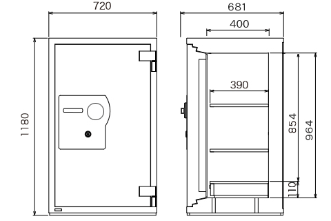 GF118 寸法図 詳細