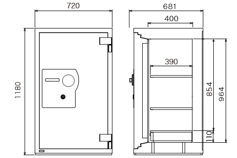 GF118T 寸法図 詳細