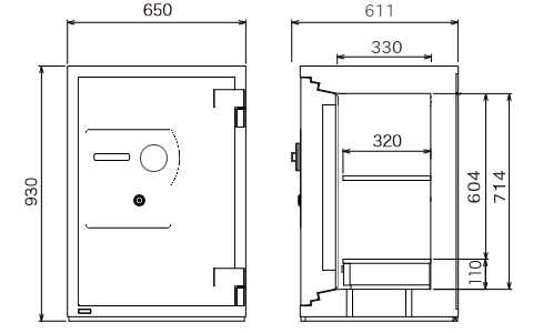 GF93T 寸法図 詳細