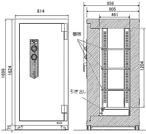 GM-53 寸法図 詳細