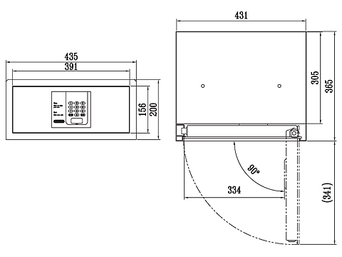 H200C 寸法図 詳細