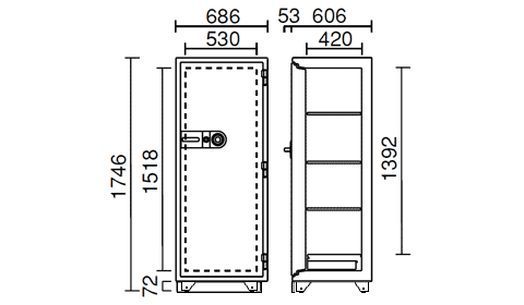 KC55-2D 寸法図 詳細
