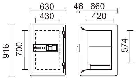 KCJ507-2FPE 寸法図 詳細