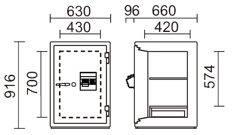 KCJ507-2VE 寸法図 詳細