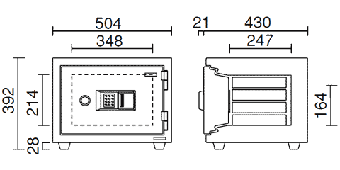 KMX-20EA 寸法図 詳細