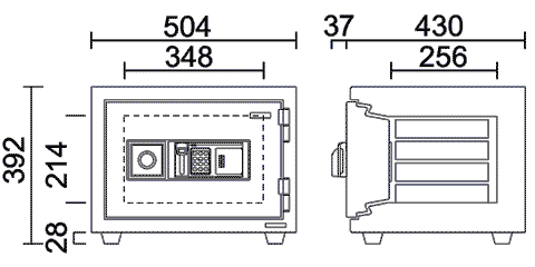 KMX-20FPE 寸法図 詳細