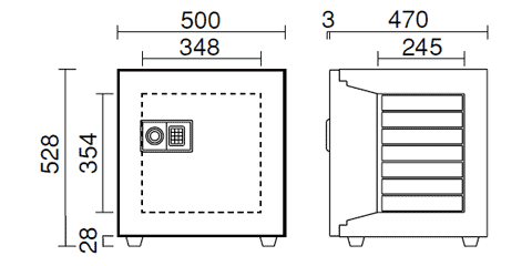 KMX-33E-FA 寸法図 詳細