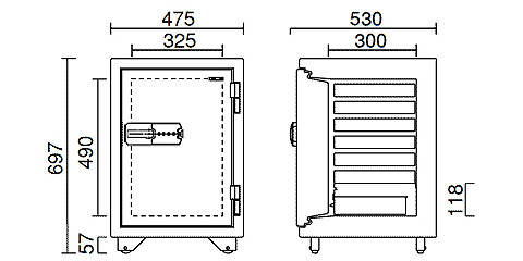 KMX-50MNA 寸法図 詳細