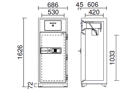 KPX54-ER 寸法図 詳細