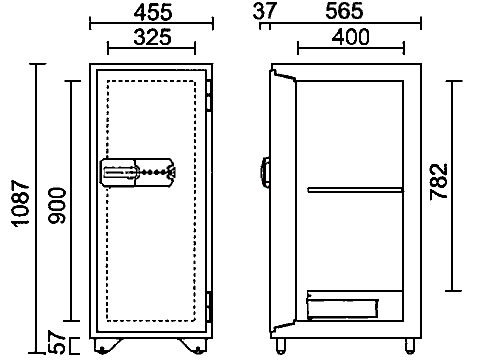 KS-120MN 寸法図 詳細