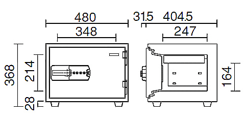 KS-20MNA 寸法図 詳細