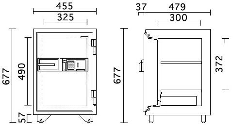 KS-50FPEA 寸法図 詳細