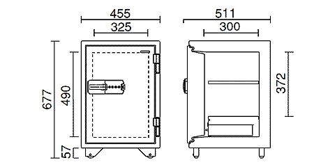 KS-50MNA 寸法図 詳細