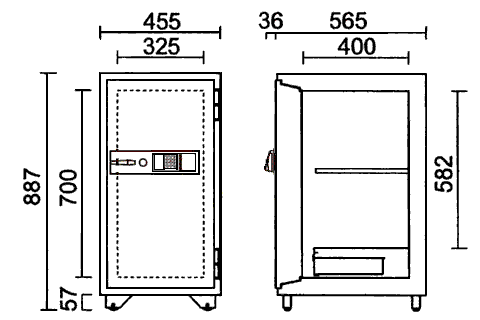 KS-90RFEK 寸法図 詳細