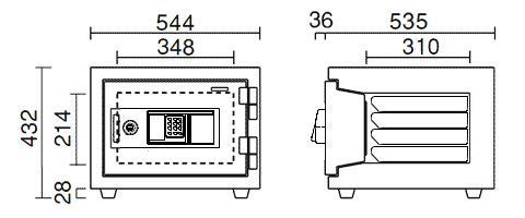 KUS-20EK 寸法図 詳細