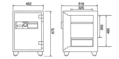 MEK68-DX 寸法図 詳細