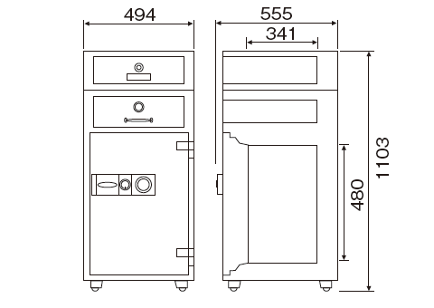 P94-3 寸法図 詳細