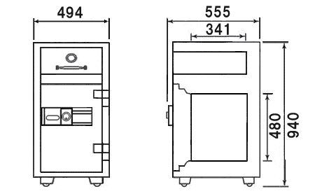 P94E 寸法図 詳細