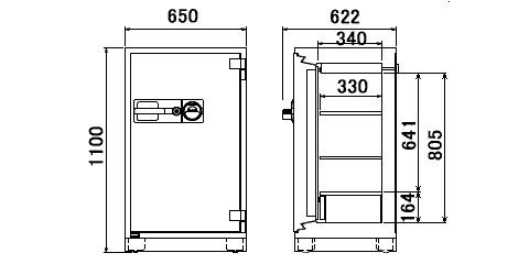 HPC110V 寸法図 詳細