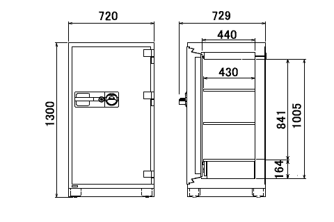 HPC130V 寸法図 詳細