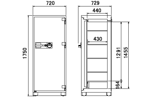 HPC175V 寸法図 詳細