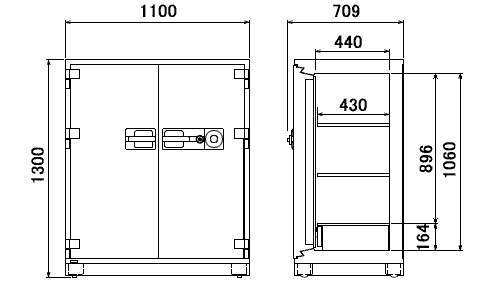 PC230 寸法図 詳細