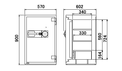 HPC90 寸法図 詳細