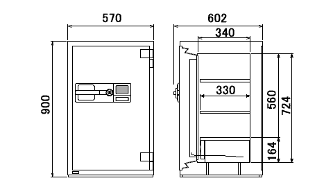 HPC90T 寸法図 詳細