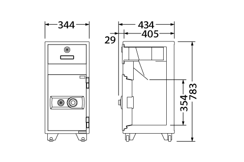 PS-20 寸法図 詳細