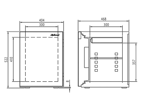 S500W 寸法図 詳細