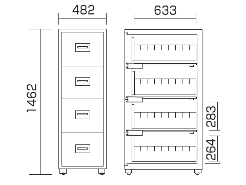 HA4-4D 寸法図 詳細