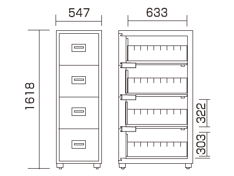 HB4-4D 寸法図 詳細