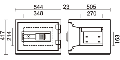 STJ-20E 寸法図 詳細