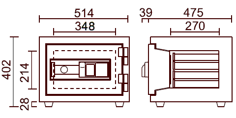 STS-20XFPE 寸法図 詳細